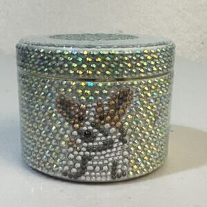 PRAI Beauty Platinum Firm & Lift Creme Iridescent Corgi Rhinestones 3.4 oz Jar